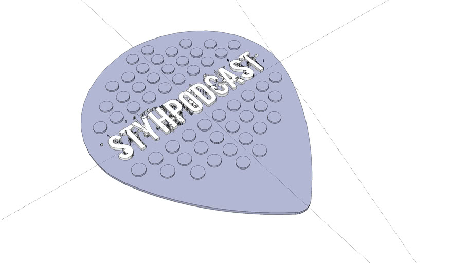 Extra Light plectrum/pick | 3D Warehouse