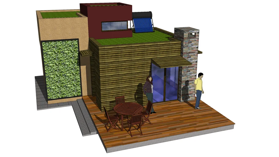 Eco House (wood and straw)