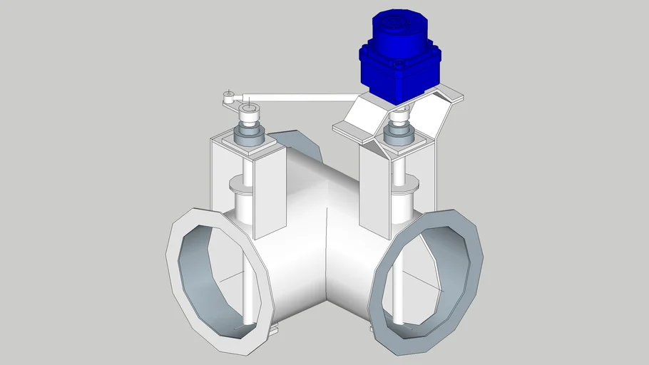 Exhaust gas divert damper 3D Warehouse