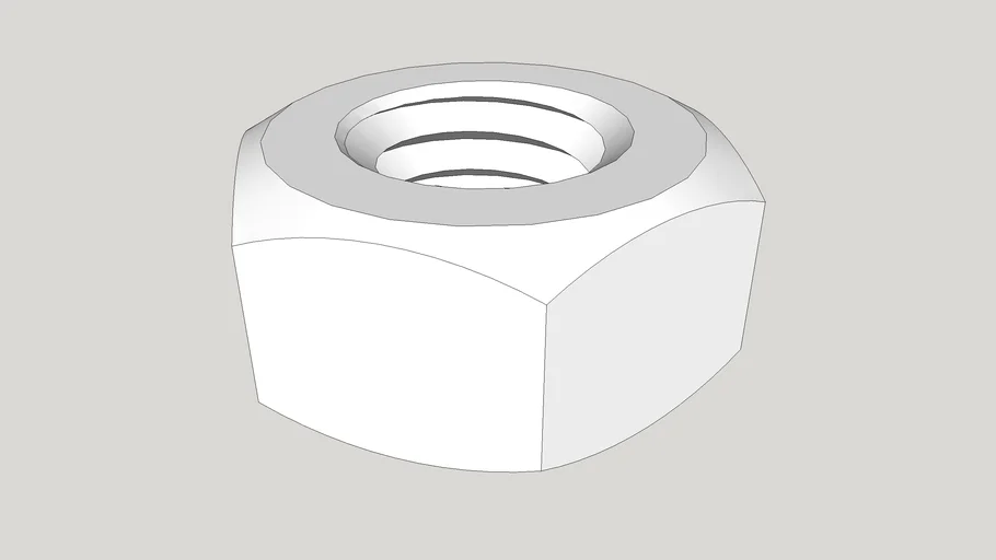 M8 Hex Nut 3d Warehouse 