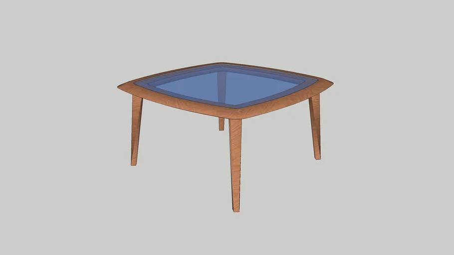Makane - Table basse - Chêne et Verre - Design by Habitat Design Studio -  Habitat | 3D Warehouse