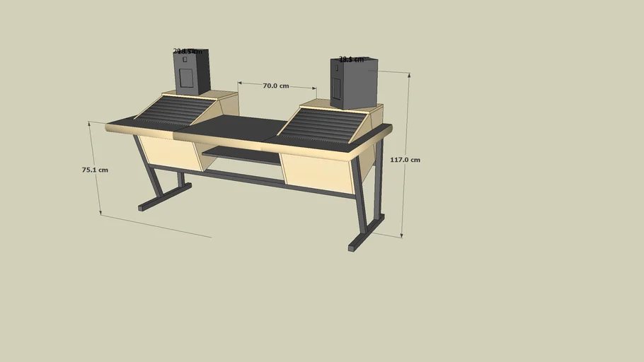 Music studio desk | 3D Warehouse