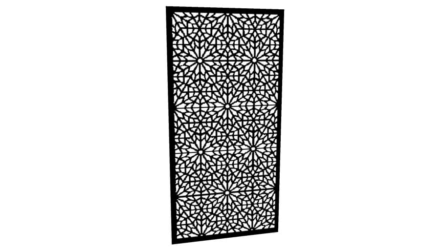 MOUCHARABIYA Moroccan decorative garden screen 3ft 6ft pattern | 3D ...