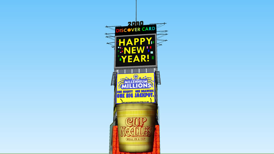 Times Square New Year's Eve Ball Drop 2000 3D Warehouse