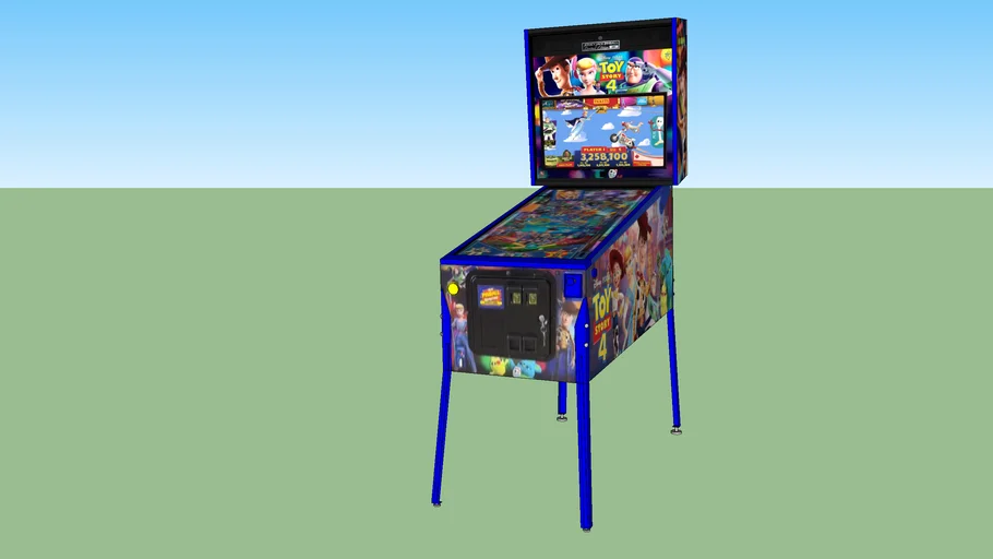 Toy Story Pinball Machine 3D Warehouse