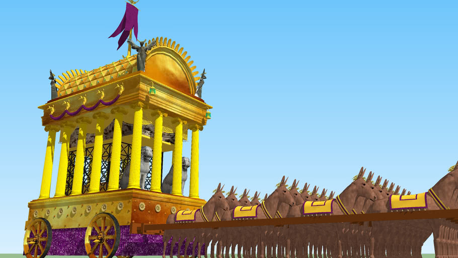 The funeral carriage of Alexander the Great's body 3D Warehouse