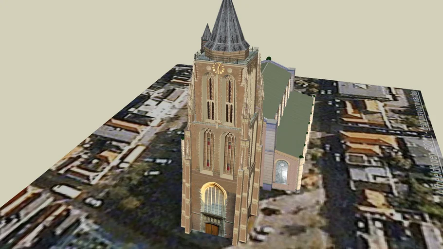 De Grote Kerk In Gorinchem, Nederland. | 3D Warehouse