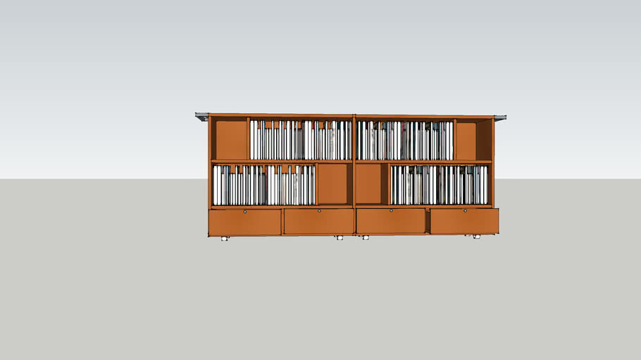 Rolling Book Shelf