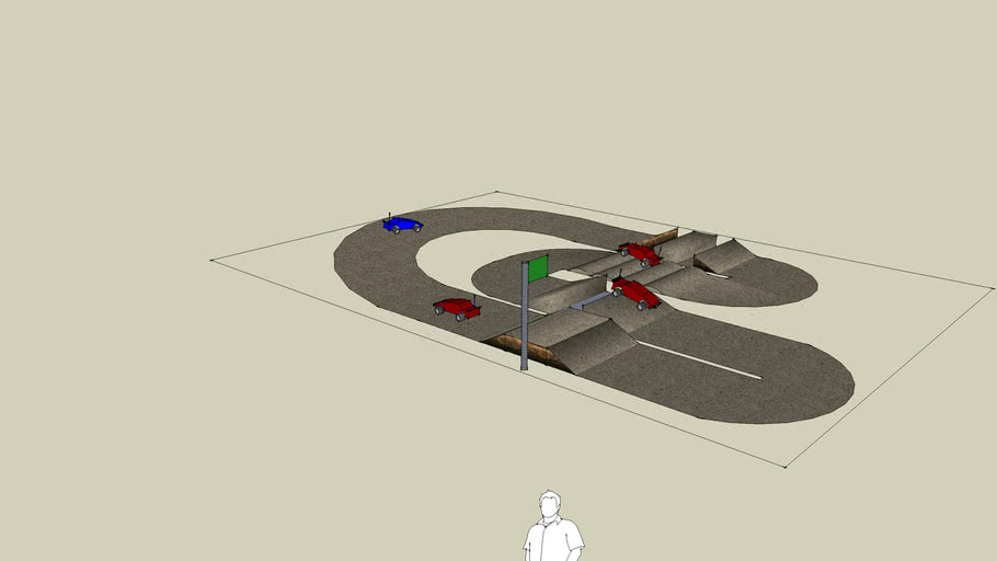 R/C Racetrack with Cars | 3D Warehouse