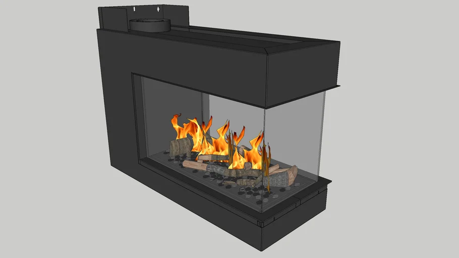 Bellfires Room Divider Medium3 hidden door 3D Warehouse