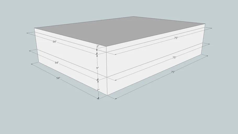 Mattress Set U.S. Full | 3D Warehouse