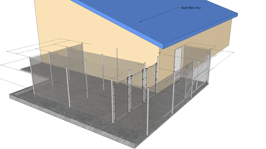 Dog Pen Roof 3D Warehouse