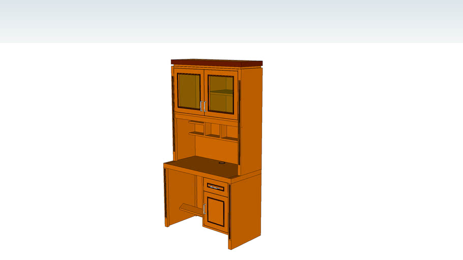 Meja Belajar Dan Rak Buku Portable 3d Warehouse 5287