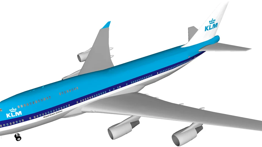 KLM Royal Dutch Airlines Boeing 747-400 | 3D Warehouse