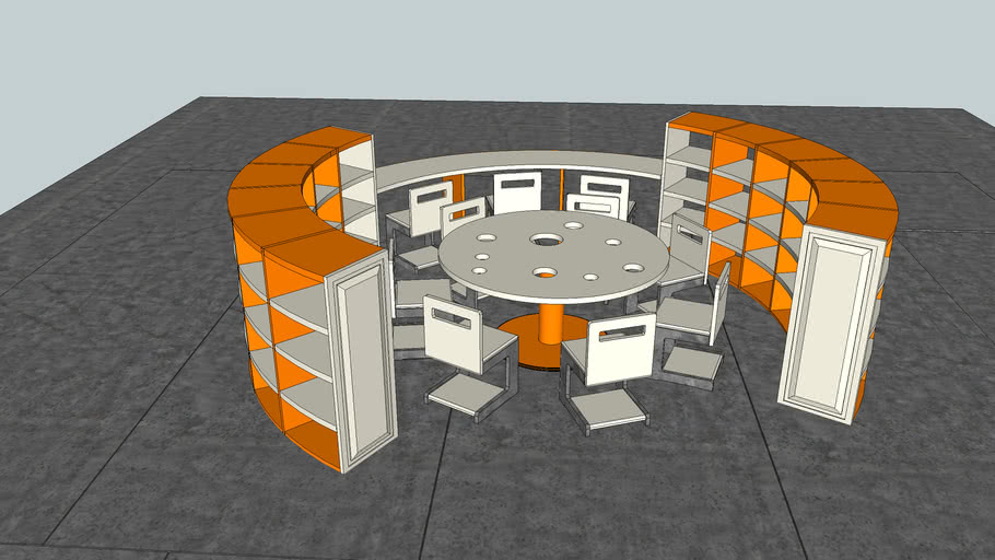 kindergarten table set 3D Warehouse