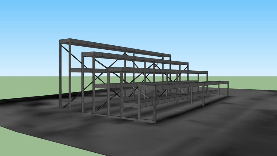 Columbia Park bleacher #2 | 3D Warehouse