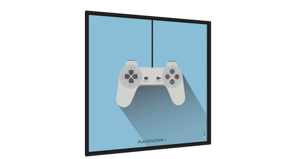 Quadro Controle Playstation - Galeria9, por Rafa Gomes