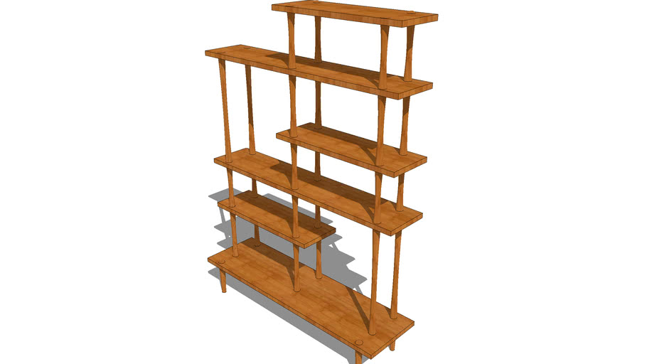 wood shelf stand | 3D Warehouse