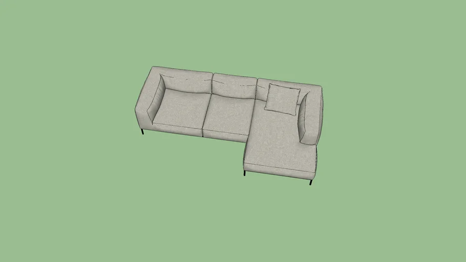 Corner sofa (option 4) | 3D Warehouse