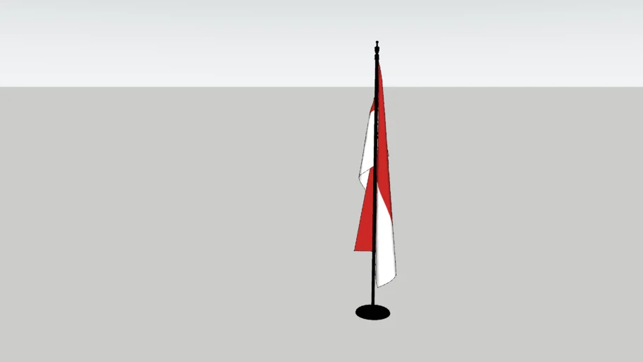 stand flag indonesia