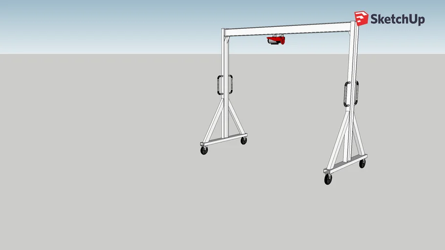 Portalovy jerab / Gantry Crane 3D Warehouse