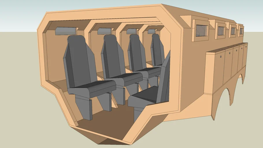 WIP Futuristic MRAP Passenger compartment | 3D Warehouse