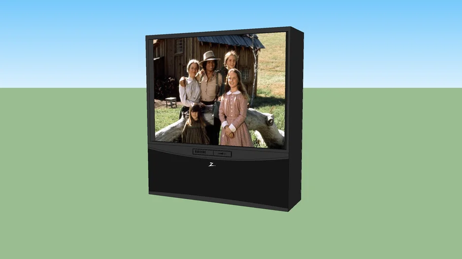 Zenith/Inteq IQB60M90W rear projection CRT TV 3D Warehouse