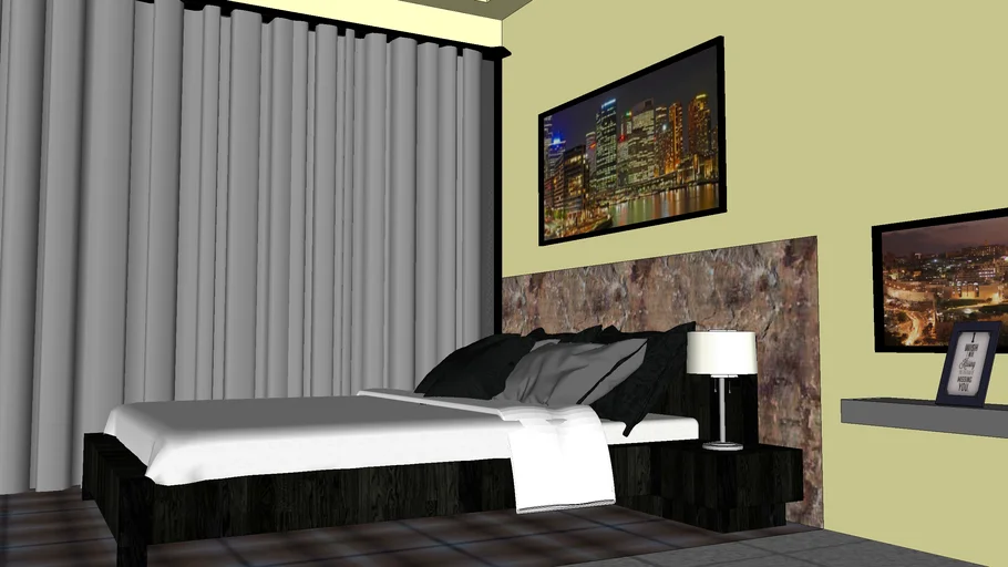 Minimalist Hotel Bedroom | 3D Warehouse