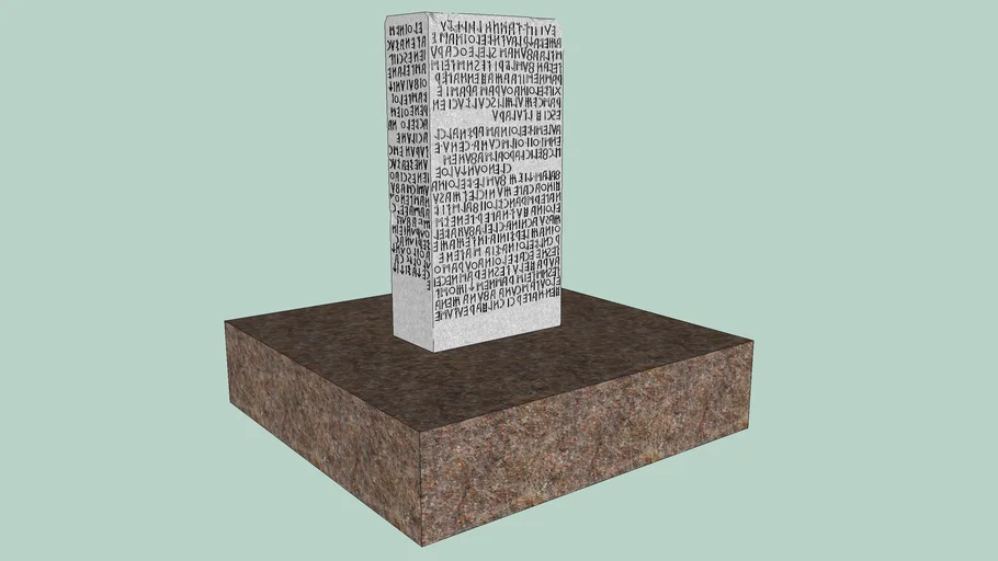 Cippo Etrusco di Perugia 3D Warehouse