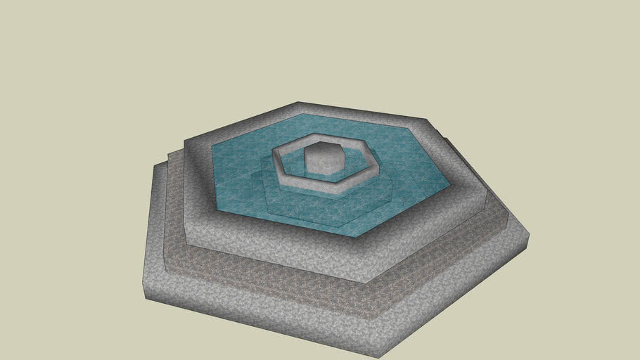 Marble pool or fountain