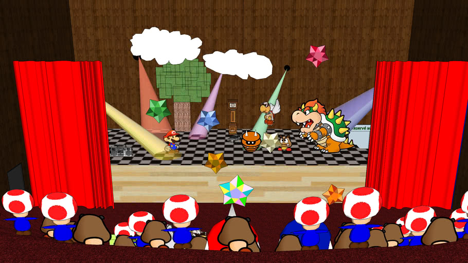 Paper Mario Ttyd Battle Scene 1 3d Warehouse