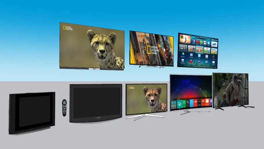 TV LCD LED TELEVISION 3D Warehouse