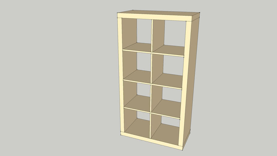 IKEA Expedit 2x4, birke 3D Warehouse