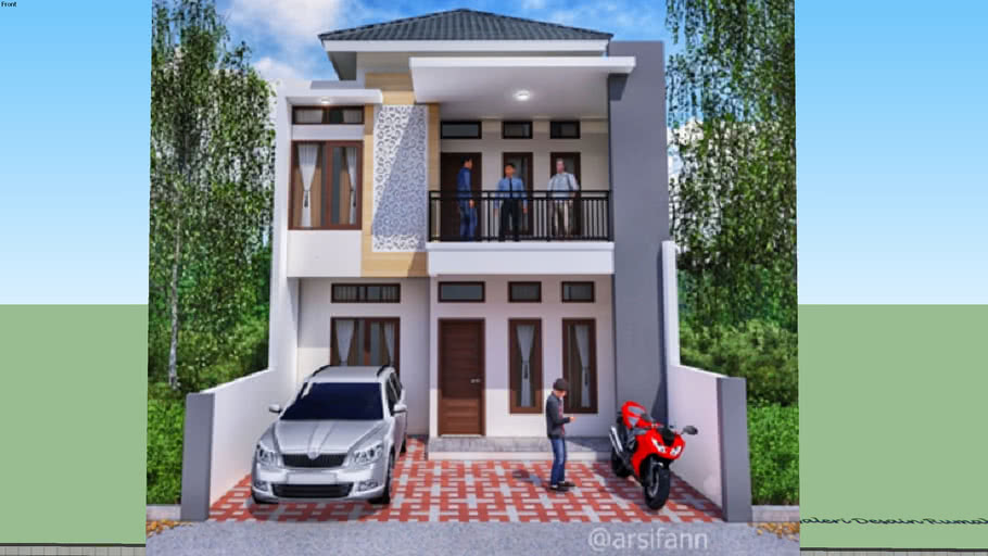 Desain Rumah Minimalis arsifan | 3D Warehouse