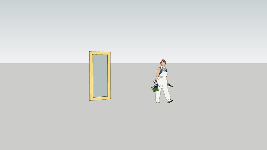 LARGE STANDING MIRROR | 3D Warehouse