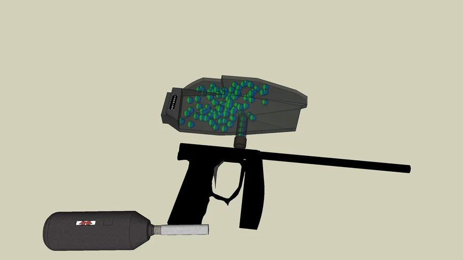 Paintball Gun Invert Mini 3D Warehouse