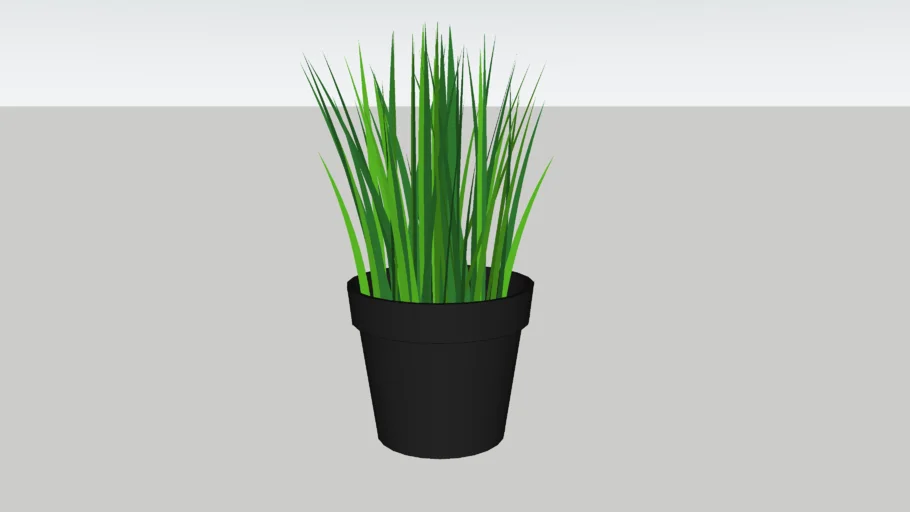 Ikea FEJKA -- small artificial potted plant/glass | 3D Warehouse