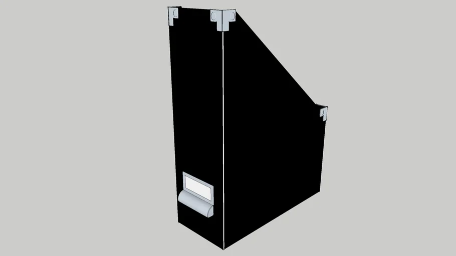 IKEA KASSETT Magazine file black 3D Warehouse