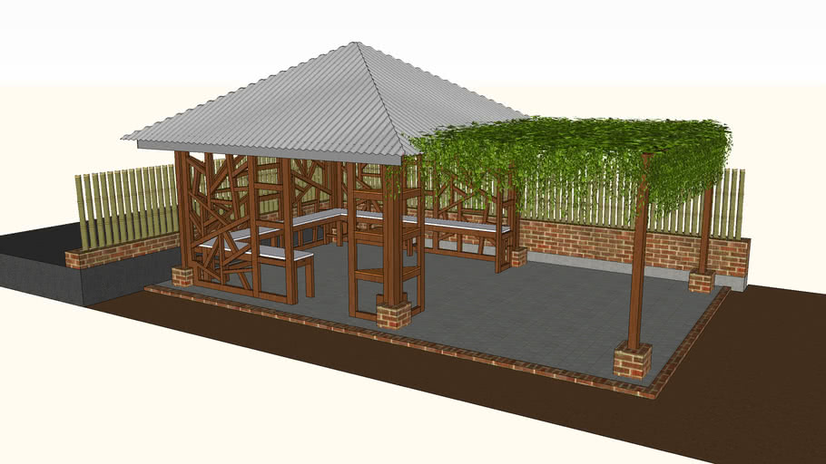 Gazebo Taman 3D Warehouse