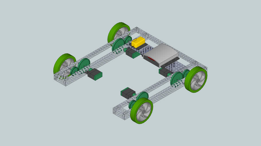 VEX Robot Chassis Base Example 1 3D Warehouse