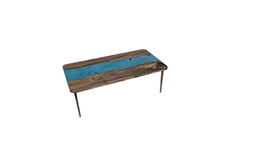 epoxy river table | 3D Warehouse