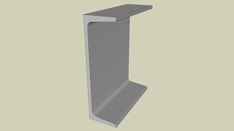 STEEL SECTION - CHANNEL 305 X 89 - PART 099 OF 180 | 3D Warehouse
