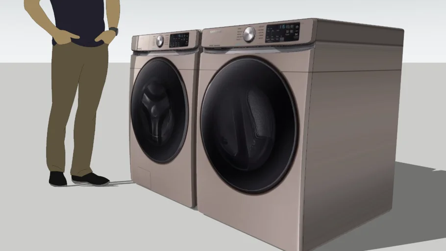 Washer and Dryer Laundry Front Load Appliance