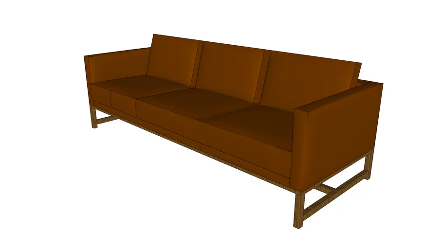 Orten Three Seat Sofa, H Frame