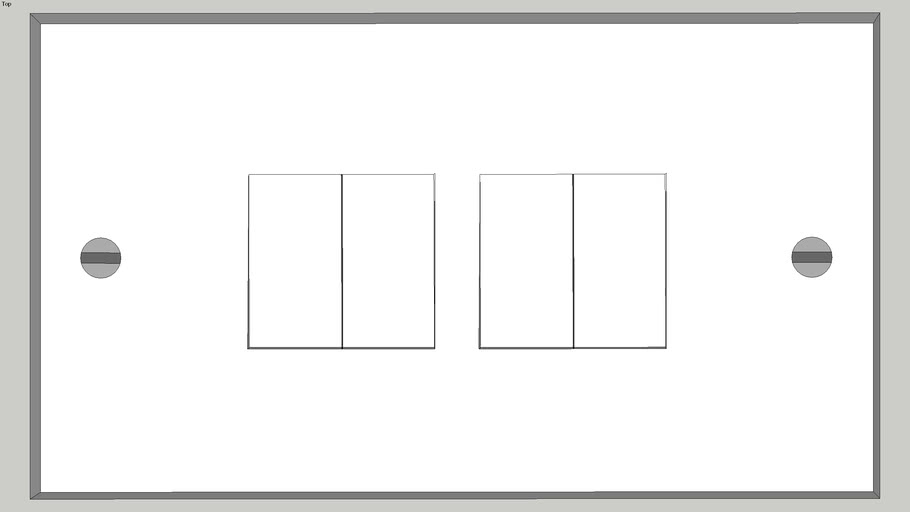 Quadruple UK Light Switch 3D Warehouse