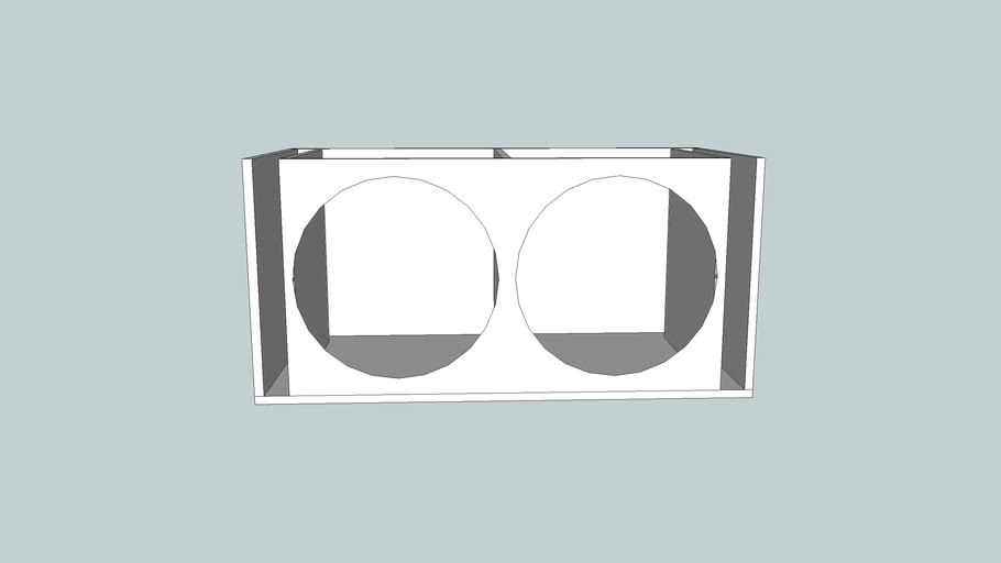 Dual 12' Slot Ported Sub Box 3D Warehouse