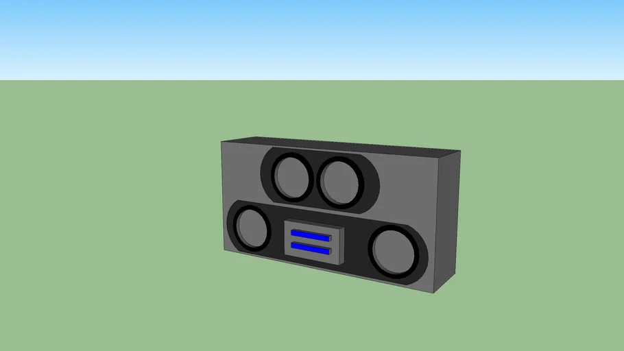 custom sub box 4 10s 3D Warehouse