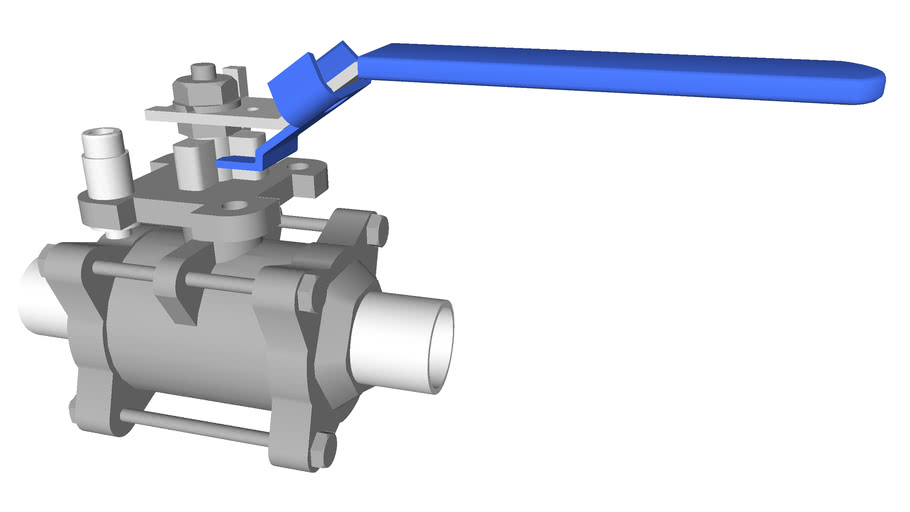 Weld Ball Valve Detailed 3D Warehouse