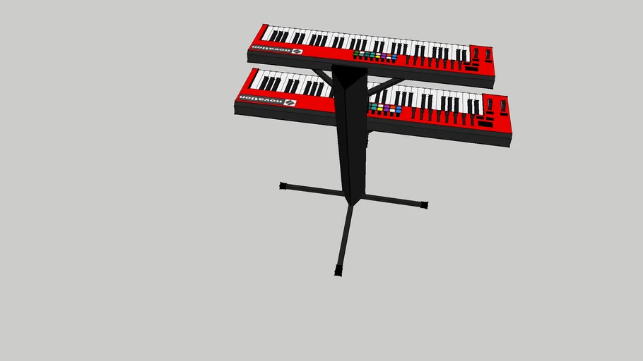 keyboard stand 3D Warehouse
