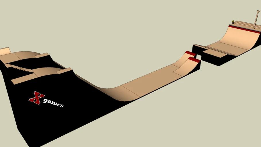 megaramp X games skate 3D Warehouse